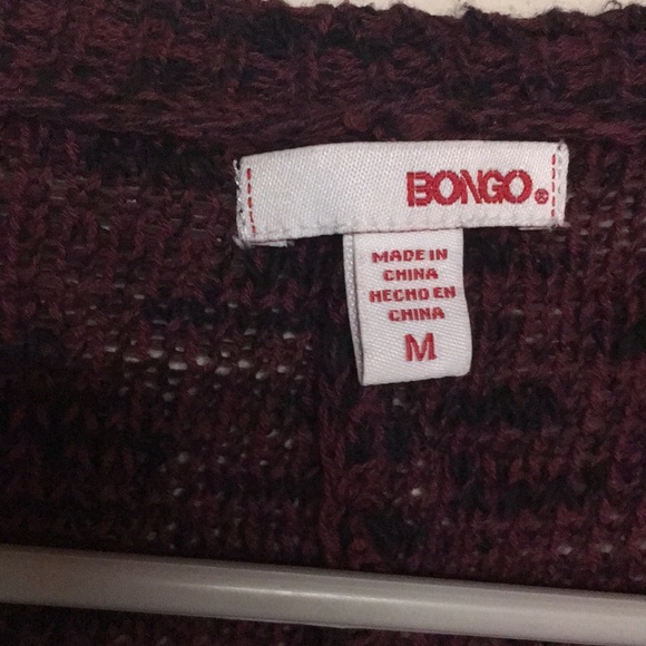 Black and burgundy knit sweater - Picture 2 of 3